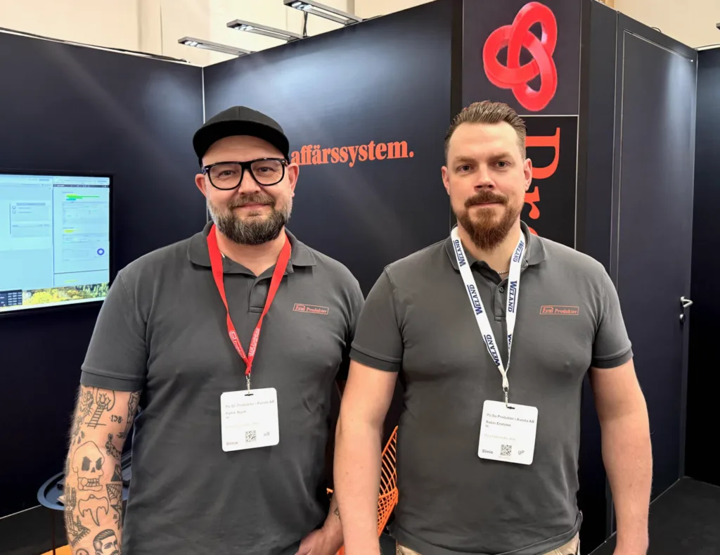 Foto på Patrik Björk och Robin Enström från Pa-So Produkter